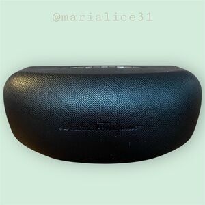 Ferragamo Sunglasses Textured Black Case. Excellent condition. Looks like new.